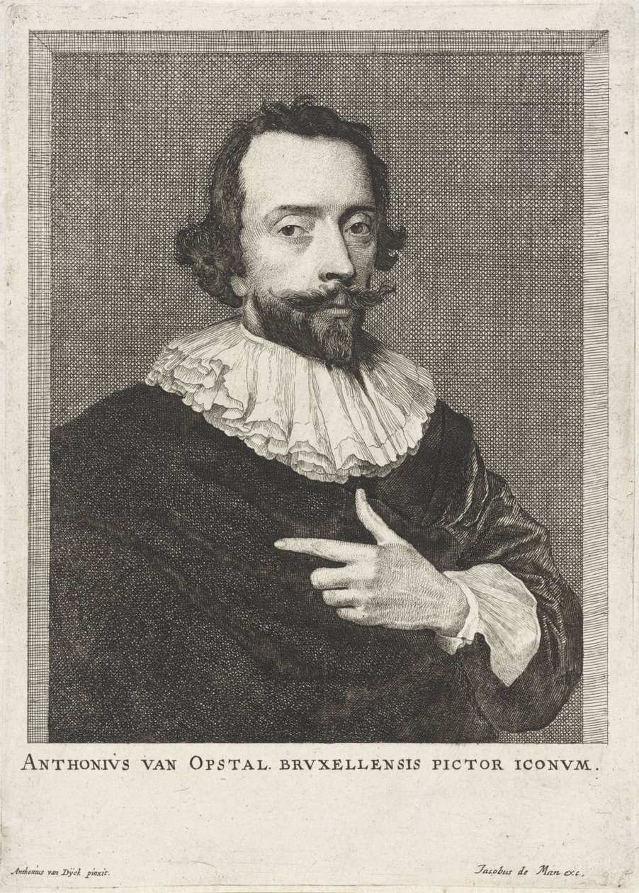 Portrait of Anton van Opstal by Anonymous