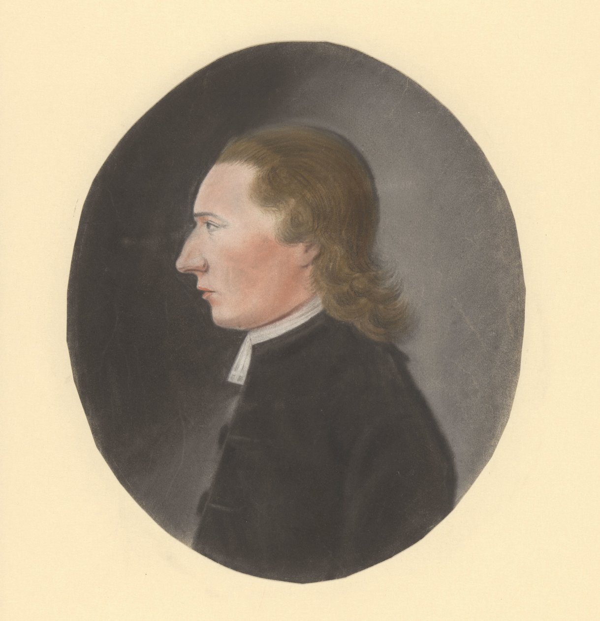 Portrait of a Preacher, Profile, Facing Left by Anonymous