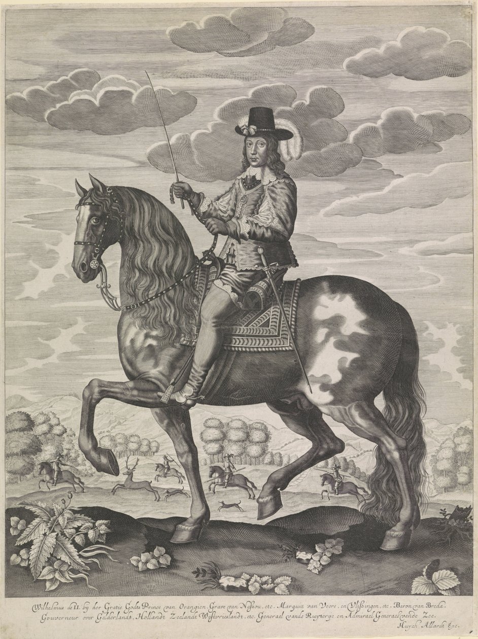 Equestrian Portrait of William II, Prince of Orange by Anonymous