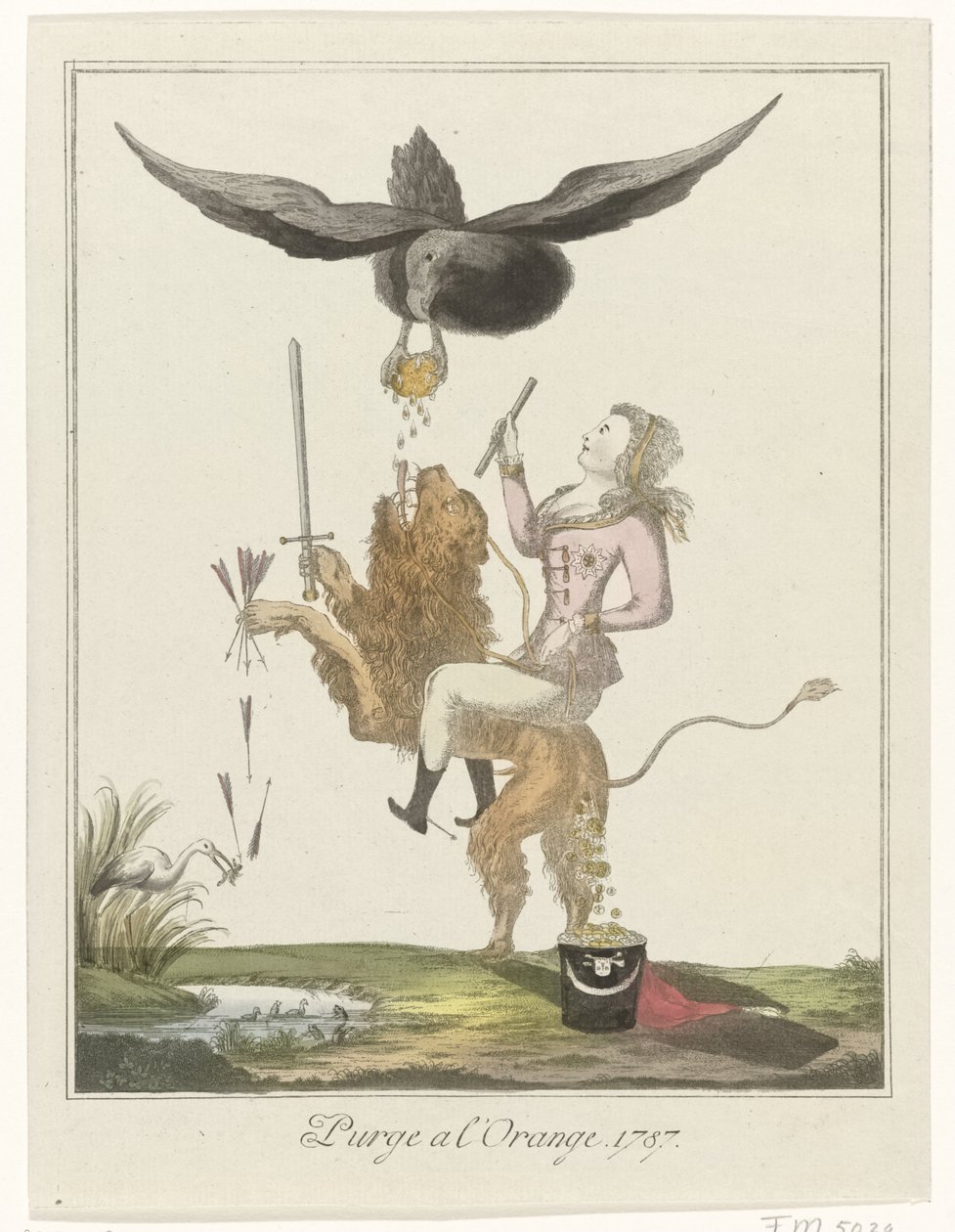 Satirical Print on the Dutch Payment to Prussia, 1787 by Anonymous