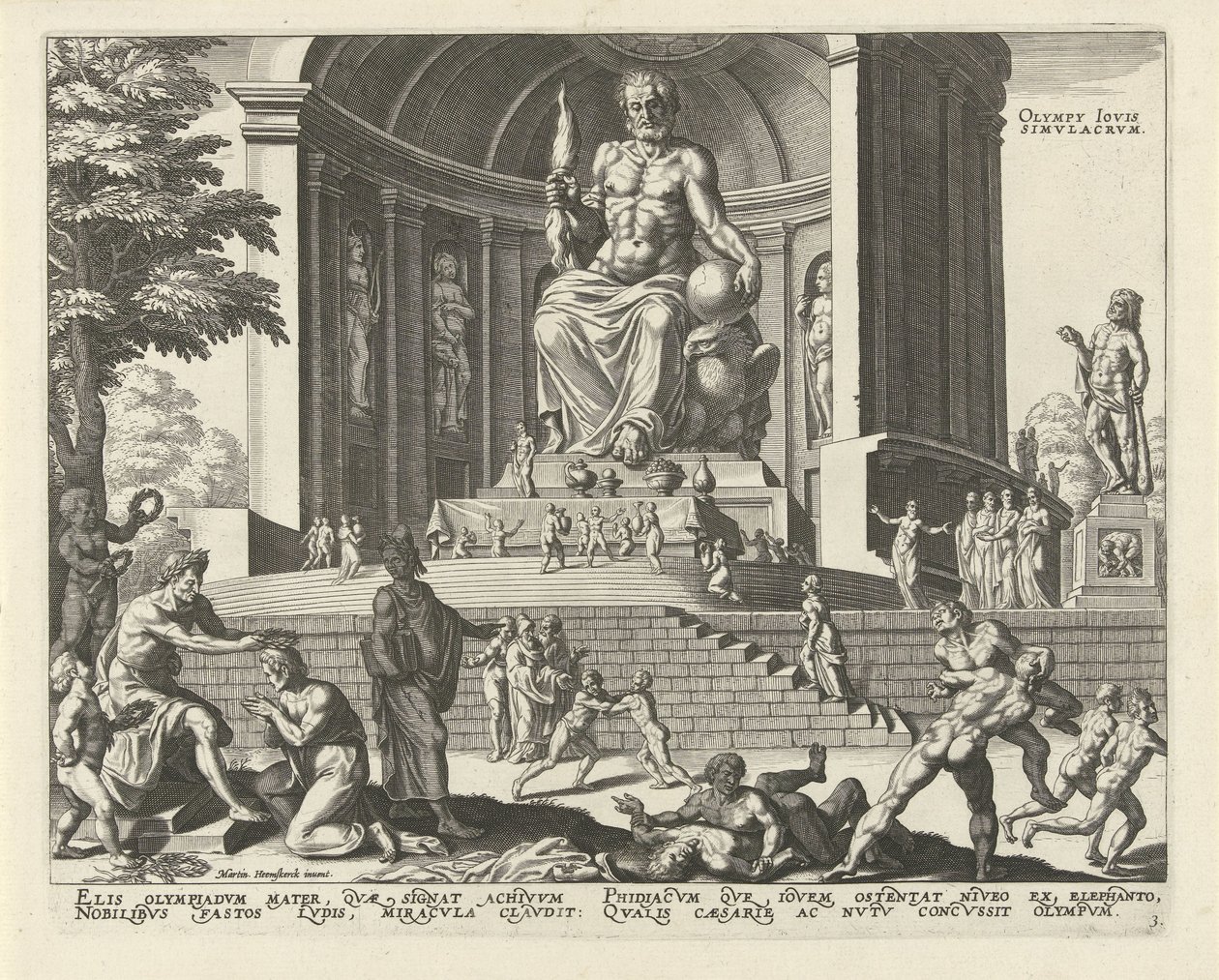 Statue of Zeus in Olympia (The Eight Wonders of the World) by Anonymous