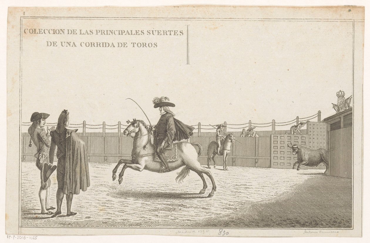 Bullfighters in an Arena (Collection of the Main Maneuvers of a Bullfight series) by Anonymous