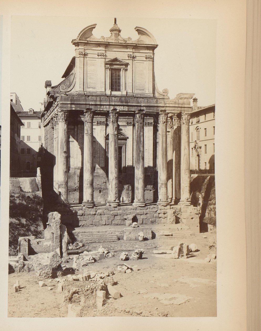 Temple of Antoninus and Faustina at the Roman Forum in Rome, Italy by Anonymous