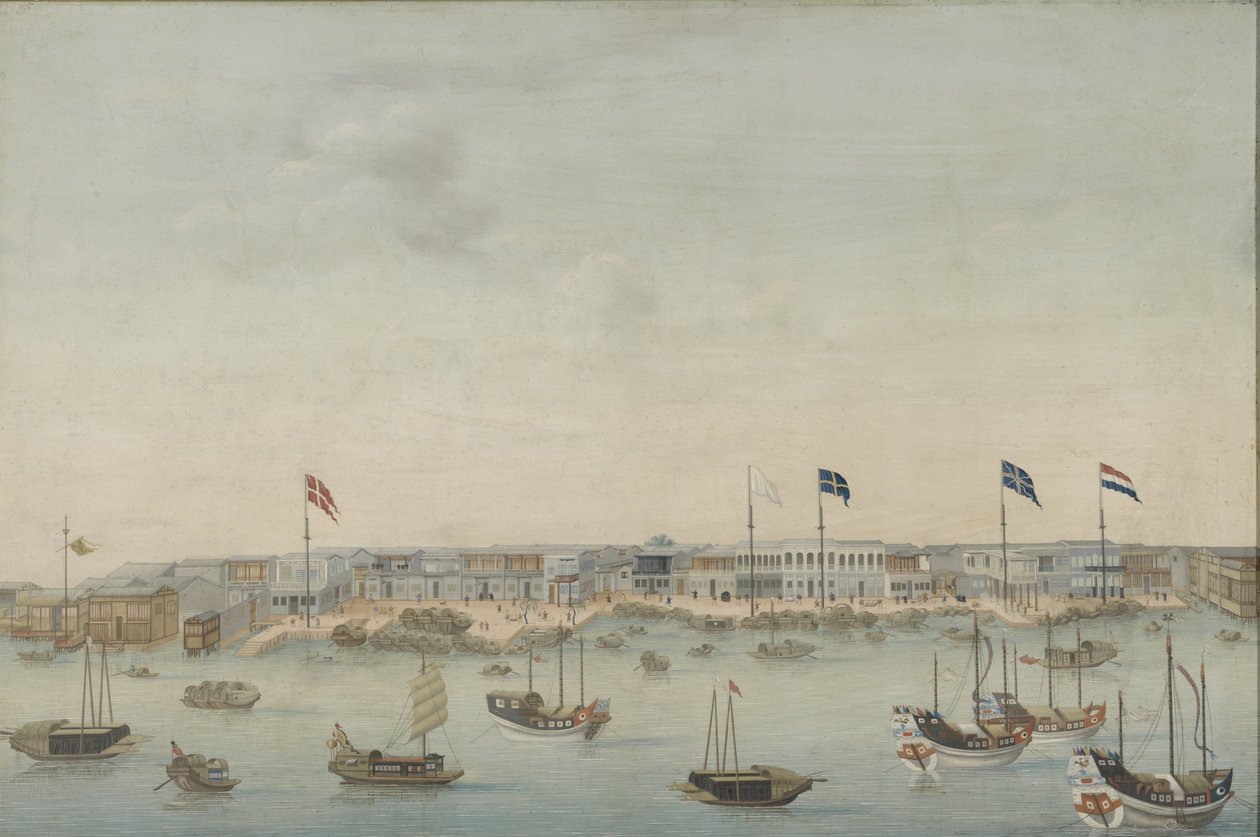 Three Views of the Pearl River: Canton, Macao, Whampoa by Anonymous