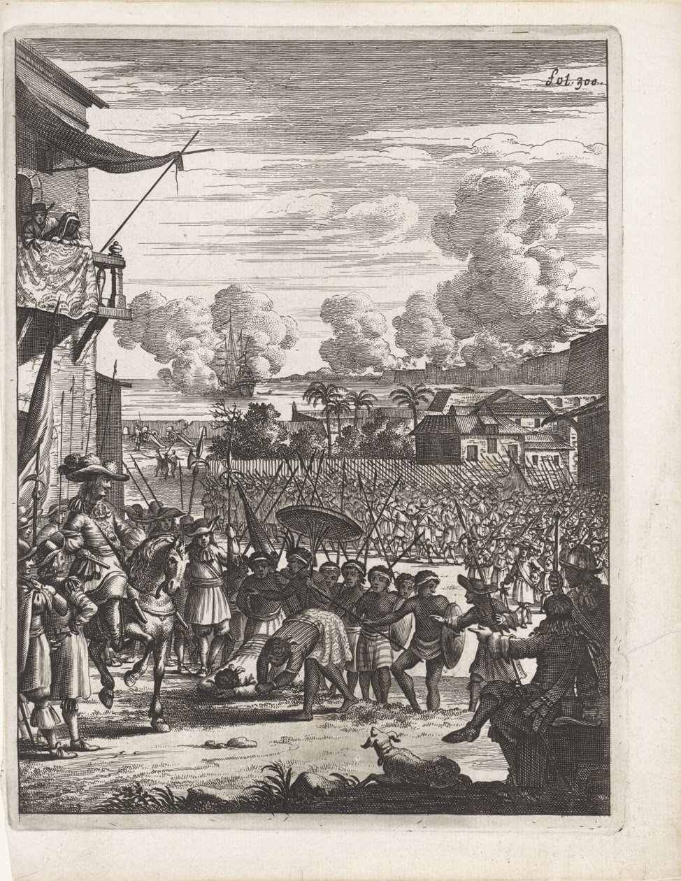 Two Indian Princes Bowing to Rijcklof van Goens in Kollam by Anonymous
