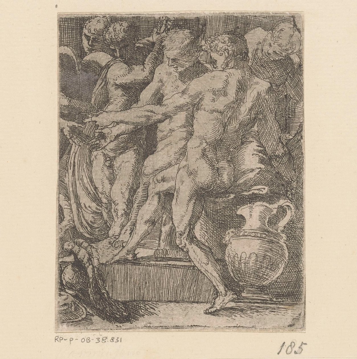 Five Naked Men by Anonymous