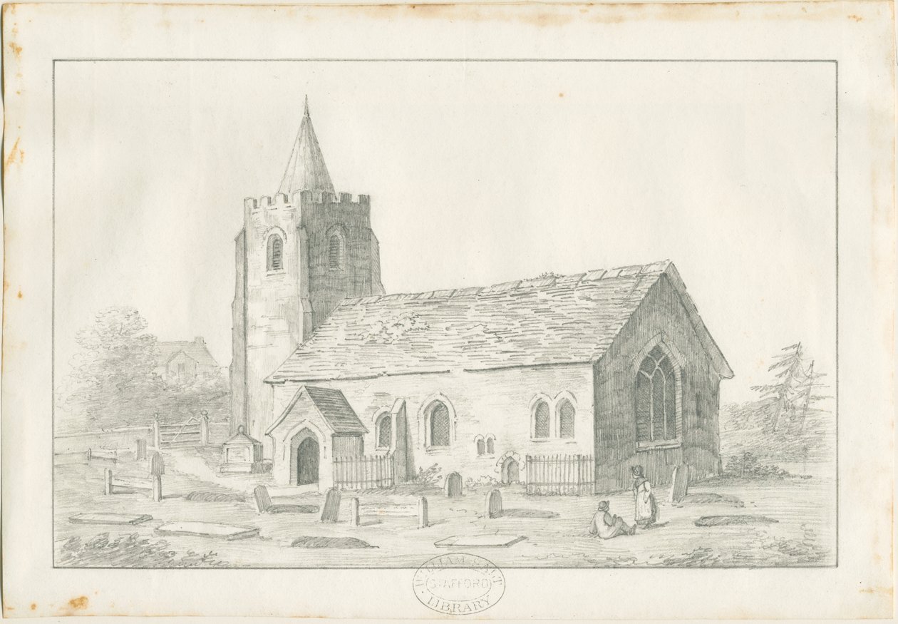 Acton Trussell Church by Anonymous Anonymous