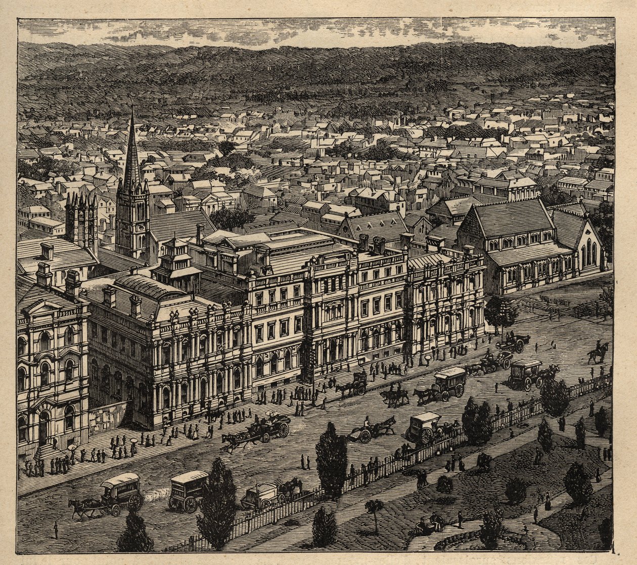 Adelaide - Australia - 1890 - engraving 1890 by Anonymous Anonymous