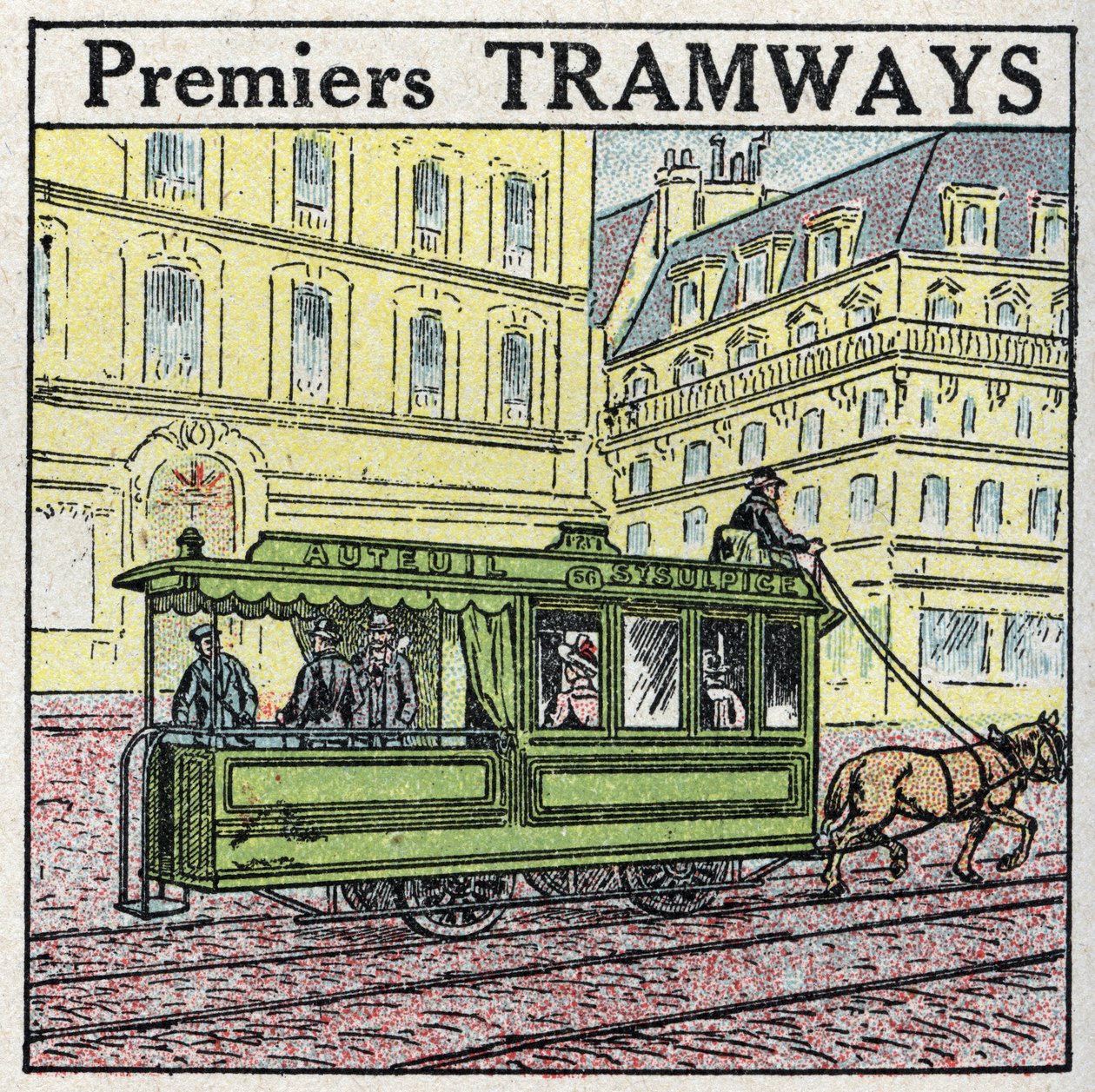 Animal traction: first horse tramways known as 