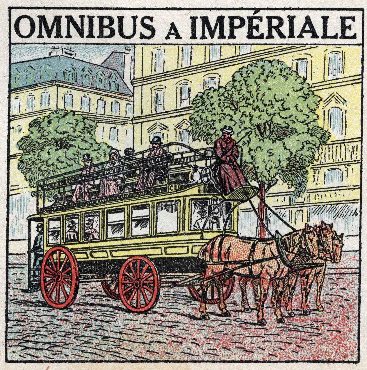 Animal traction: omnibus a imperiale in the 19th century by Anonymous Anonymous