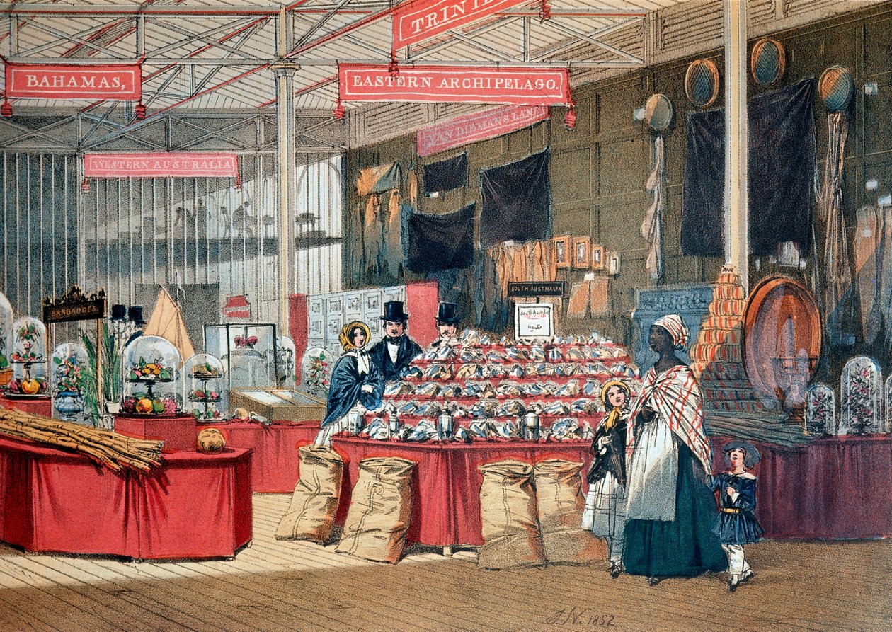 Colonial Products Pavilion at the London World Expo. 1851. London, Victoria and Albert Museum by Anonymous Anonymous