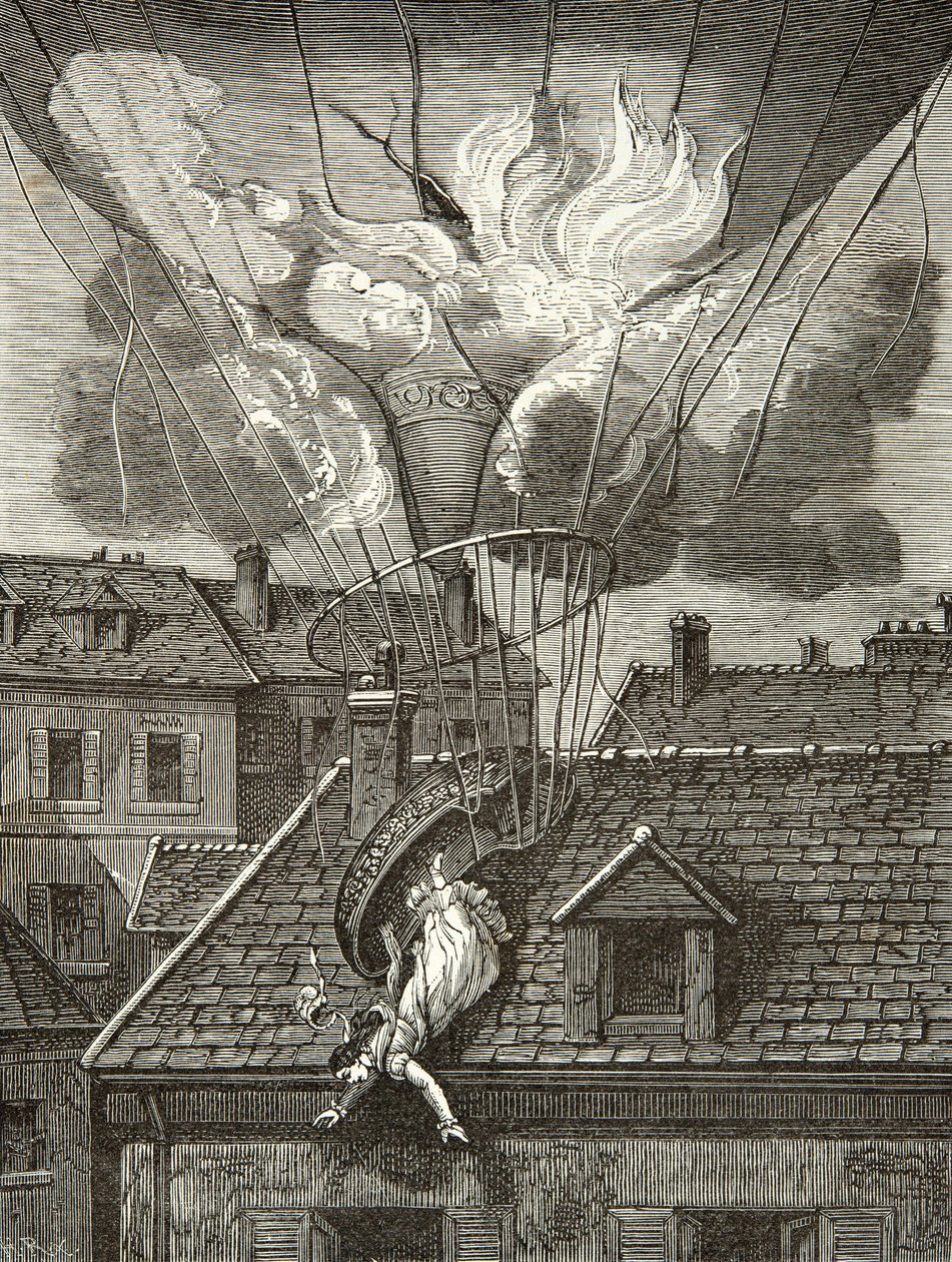 Dramatic Death of Madame Sophie Blanchard, Aeronaut on 6 July 1819 Above the Gardens of Tivoli in Paris by Anonymous Anonymous