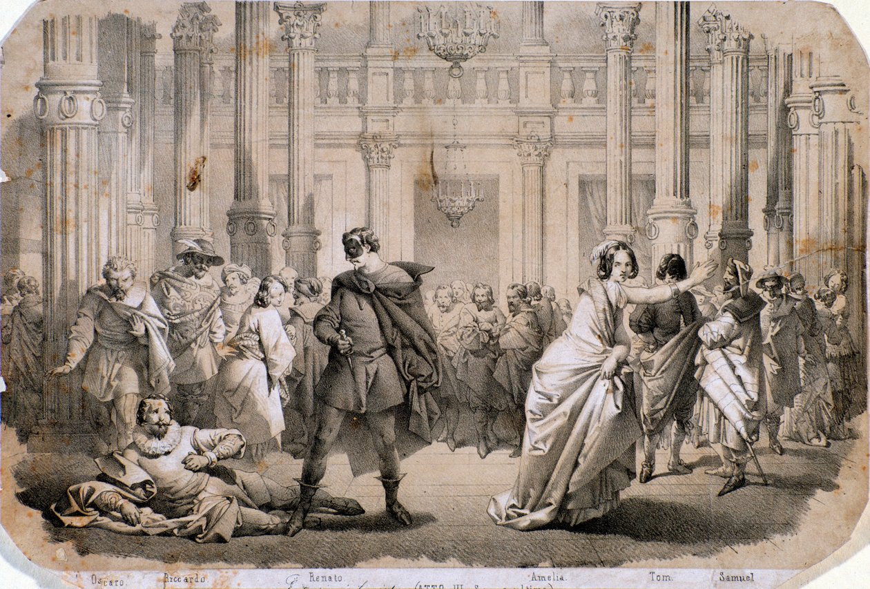 Illustration of A Masked Ball by Anonymous Anonymous