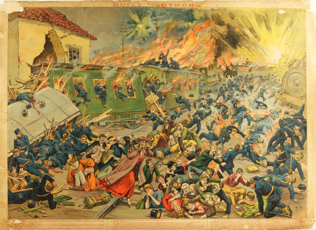 The Battle at Czortkow (1914) by Anonymous Anonymous
