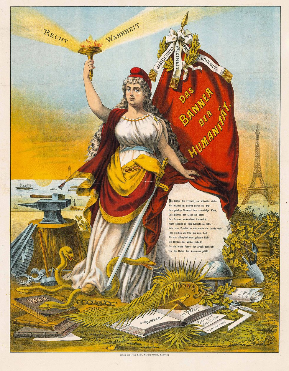 The Goddess of Liberty with Hammer and Anvil by Anonymous Anonymous