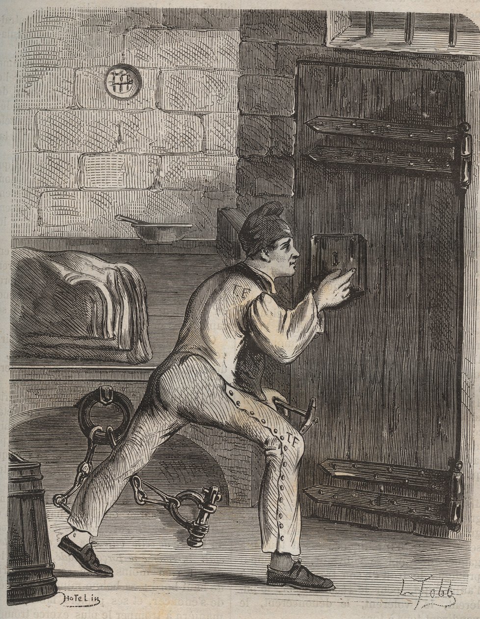 Le forcat Blouet - Engraving in 