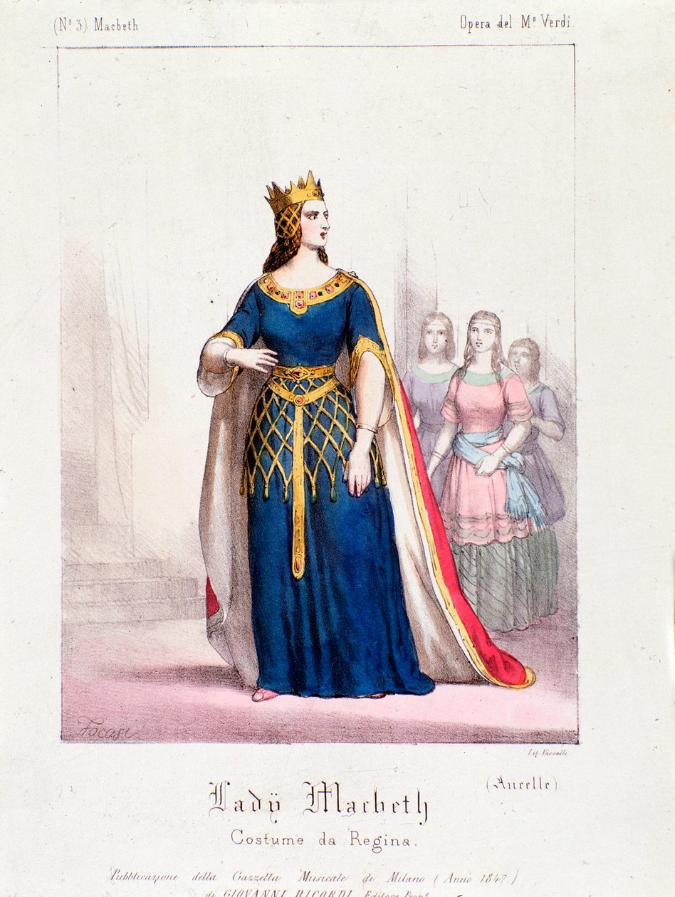 Macbeth queen character in Macbeth opera by Giuseppe Verdi by Anonymous Anonymous