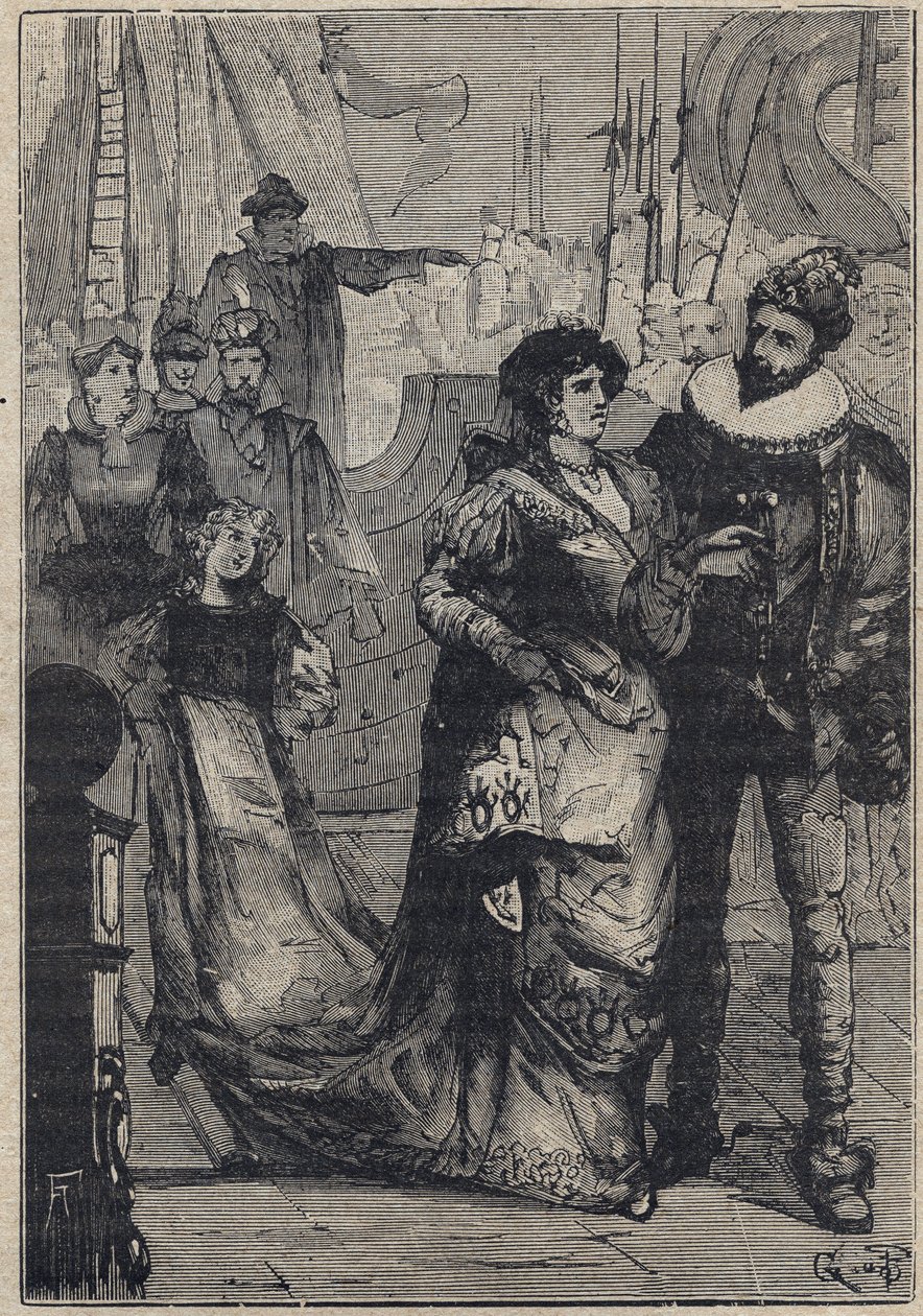 Meeting between Lucrezia Borgia and Alfonso I d