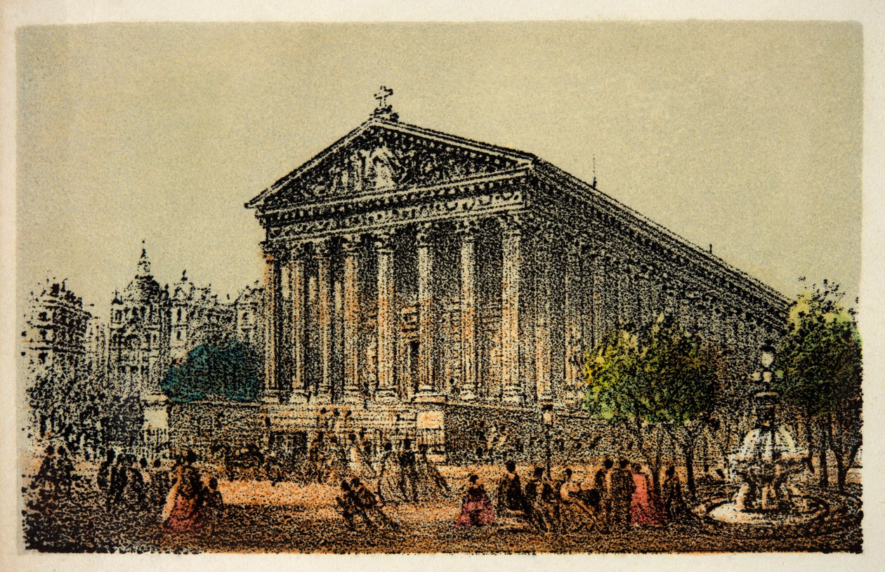 Paris 1874: Church of La Madeleine by Anonymous Anonymous