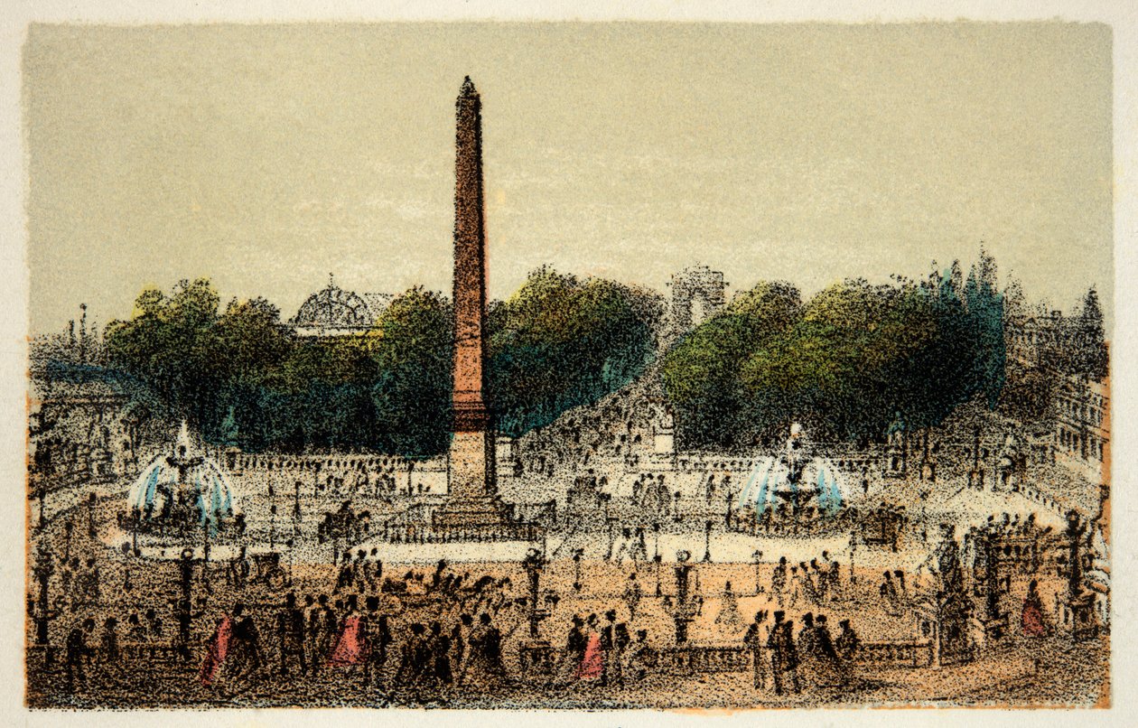 Paris 1874: La Place de la Concorde, Private Collection by Anonymous Anonymous
