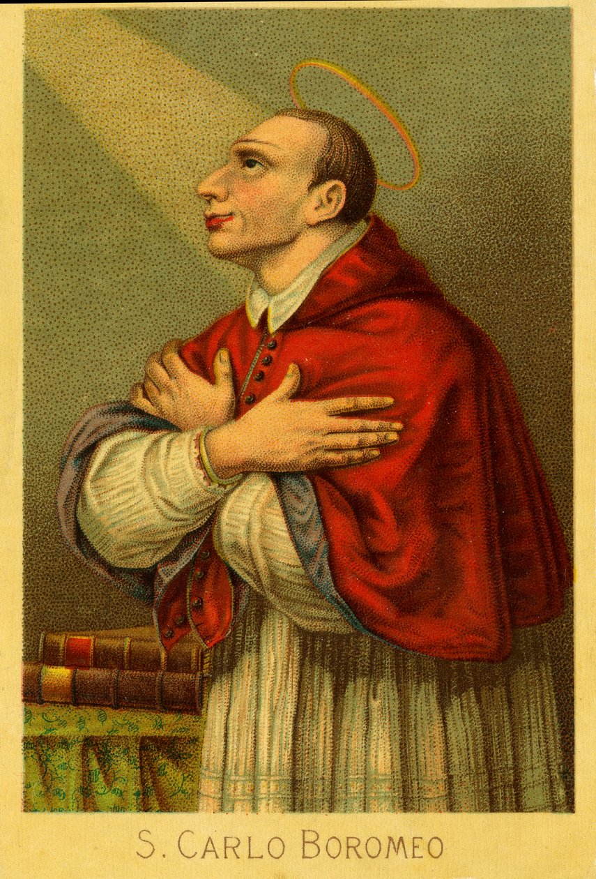 Pious image: Charles Borromeo cardinal archbishop of Milan by Anonymous Anonymous