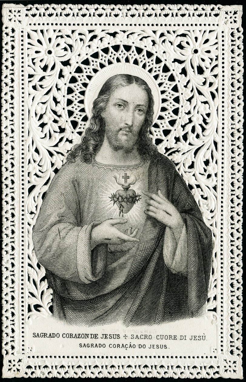 Pious image: Jesus with Sacred Heart by Anonymous Anonymous