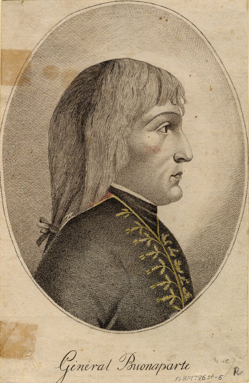 Portrait of General Napoleon Bonaparte (1769-1821) by Anonymous Anonymous