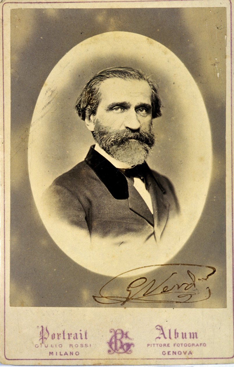 Portrait of Giuseppe Verdi (1813-1901), Italian composer. circa 1850 by Anonymous Anonymous