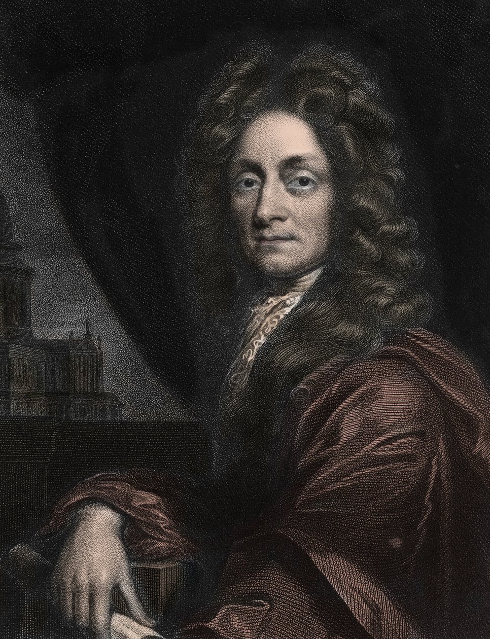 Portrait of Sir Christopher Wren, English architect (1632-1723) by Anonymous Anonymous
