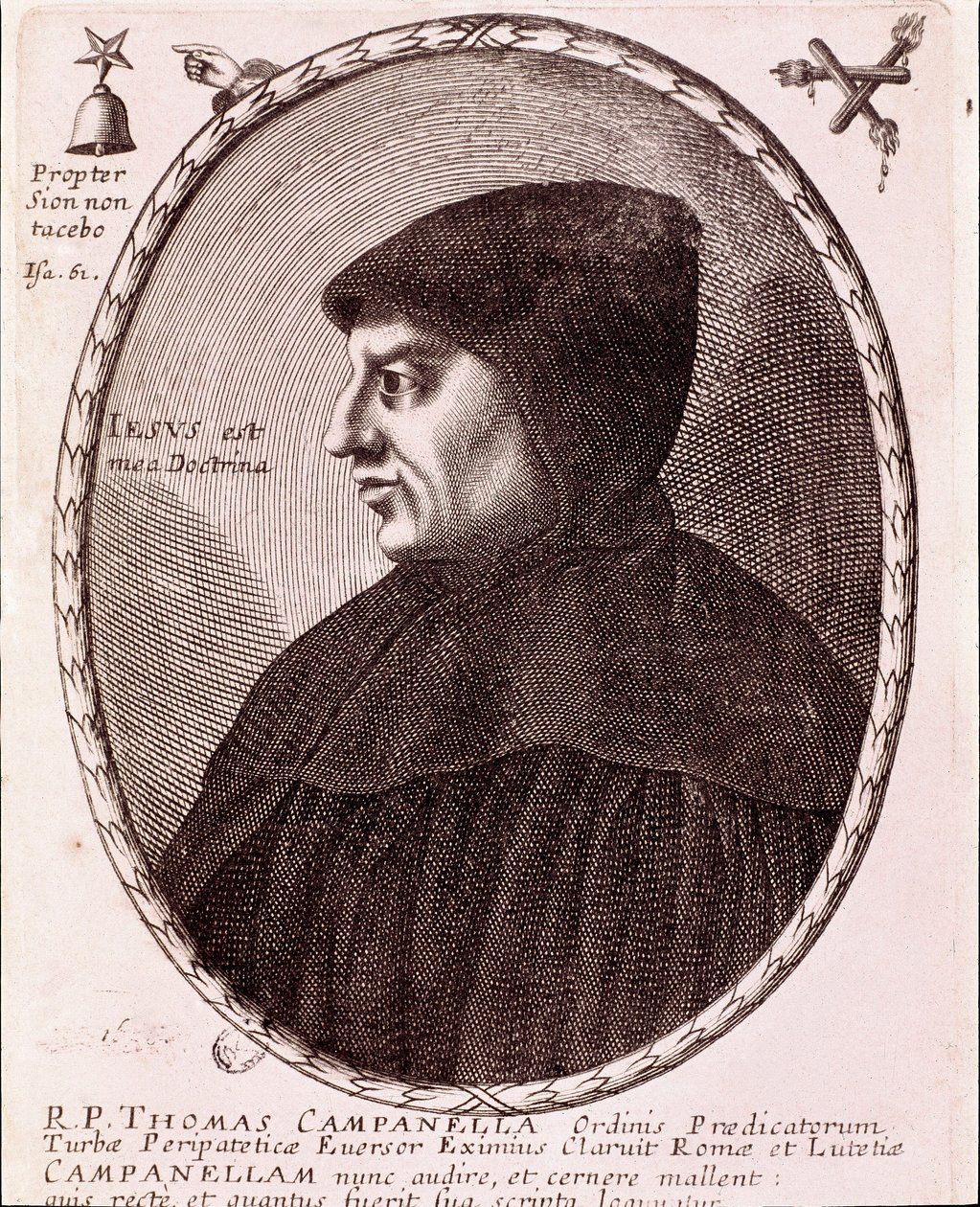 Portrait of Tommaso Campanella, dominican monk and philosopher by Anonymous Anonymous
