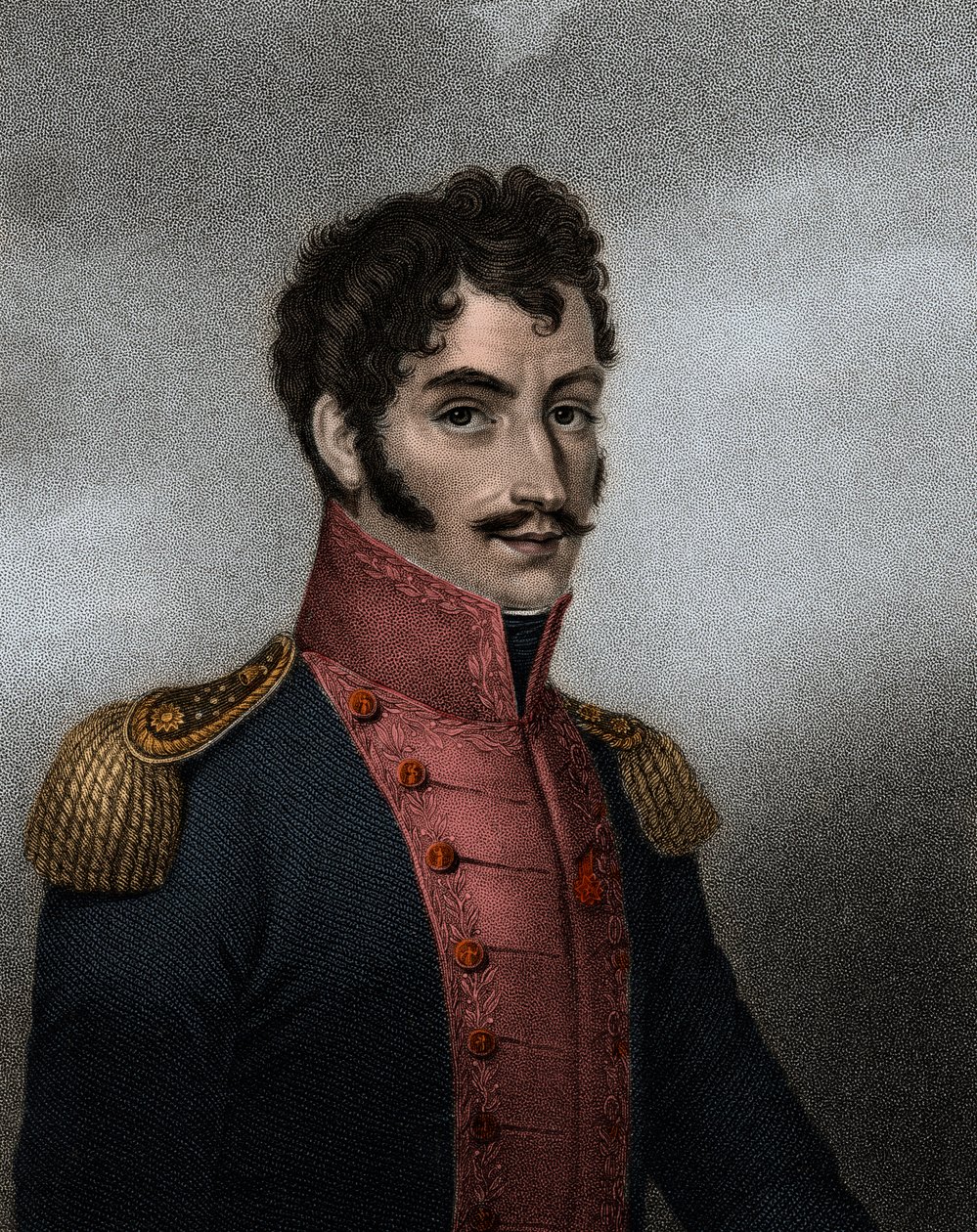 Portrait of Venezuelan politician and military Simon Bolivar (1783-1830), president of Colombia and Peru by Anonymous Anonymous