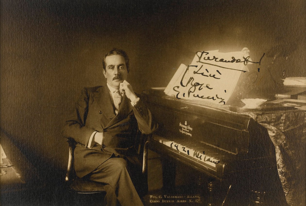 Portrait of the Composer Giacomo Puccini (1858-1924) by Anonymous Anonymous