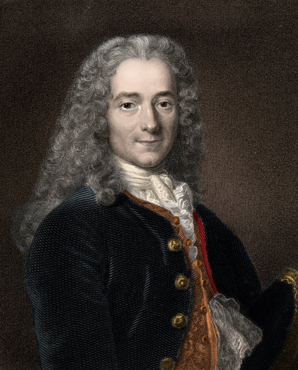 Portrait of the French writer and philosopher Francois-Marie Arouet dit Voltaire (1694-1778) by Anonymous Anonymous