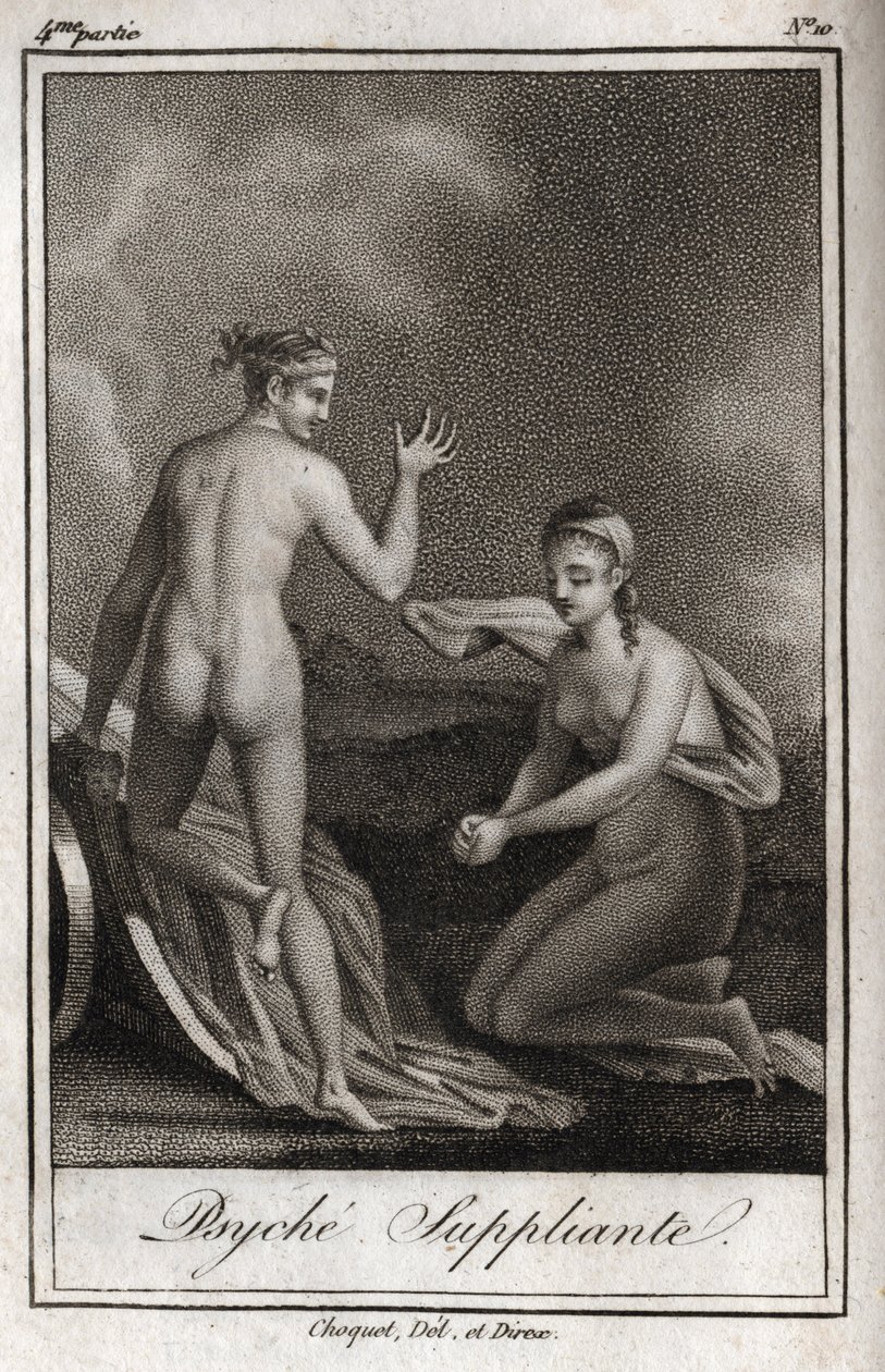 Psyche Begging. Engraving from 1819 in 