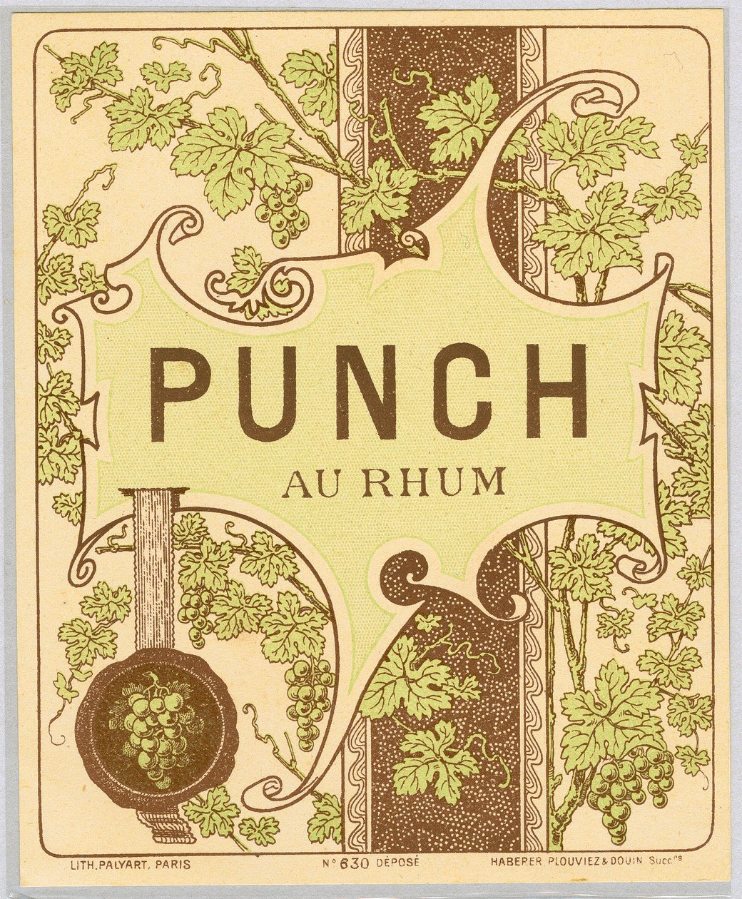 Rum Punch Alcohol Advertisement (Late 19th Century) by Anonymous Anonymous