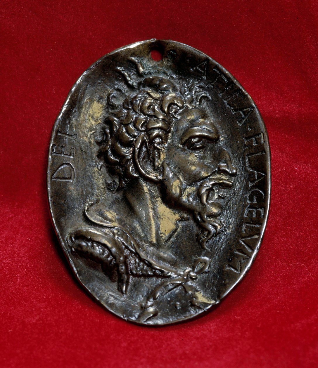 Silver medal with the effigy of Attila, king of the Huns by Anonymous Anonymous