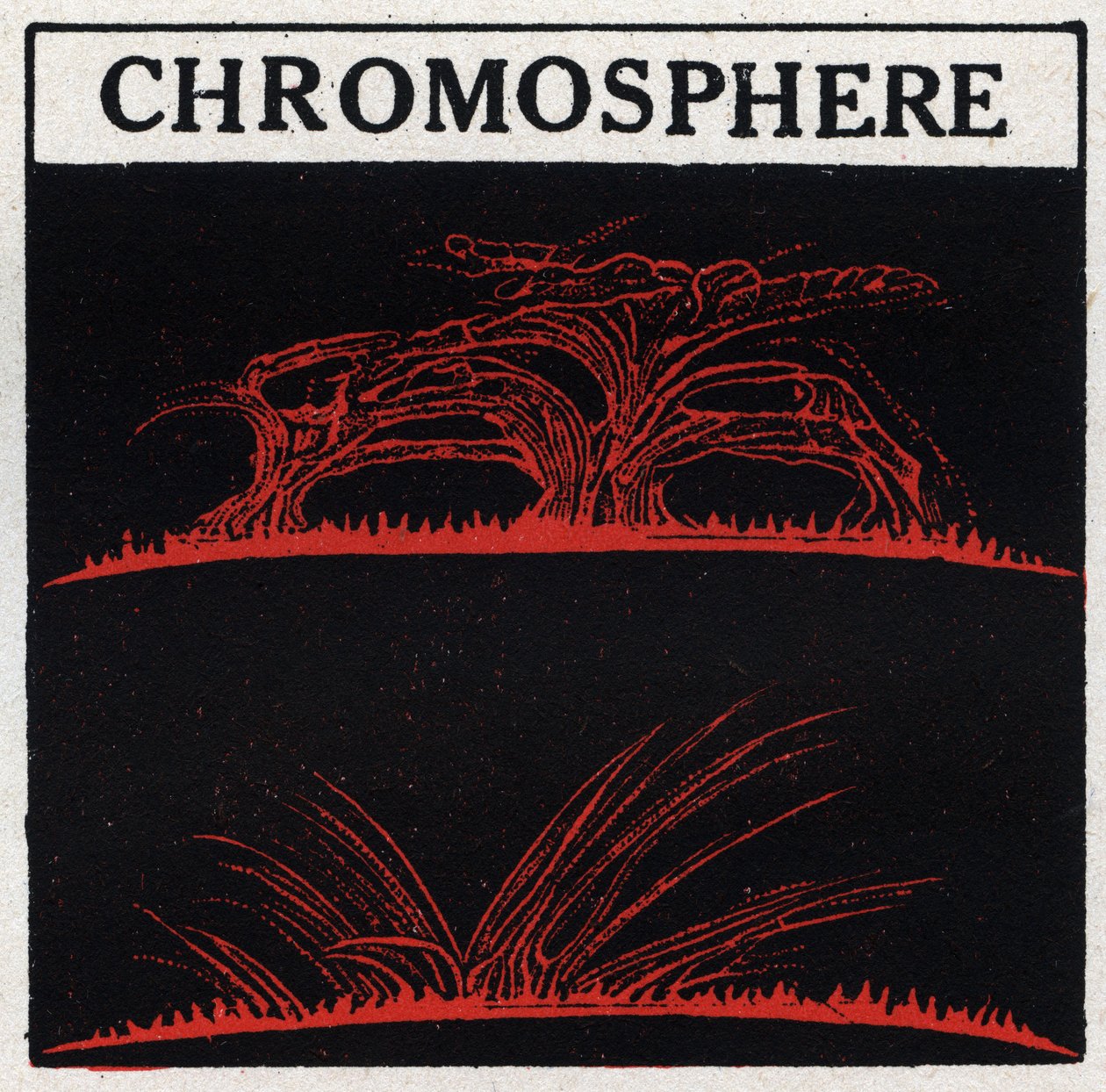 Spectral Analysis: Composition of the Sun. The Gas Atmosphere of the Sun is Called Chromosphere. Anonymous Illustration from 1925. Private Collection. by Anonymous Anonymous