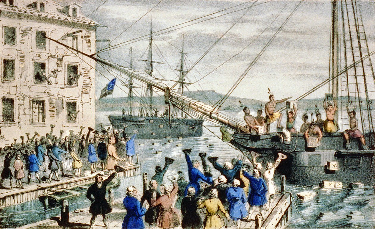 The Boston Tea Party: Tea Destruction in Boston Harbour by Anonymous Anonymous