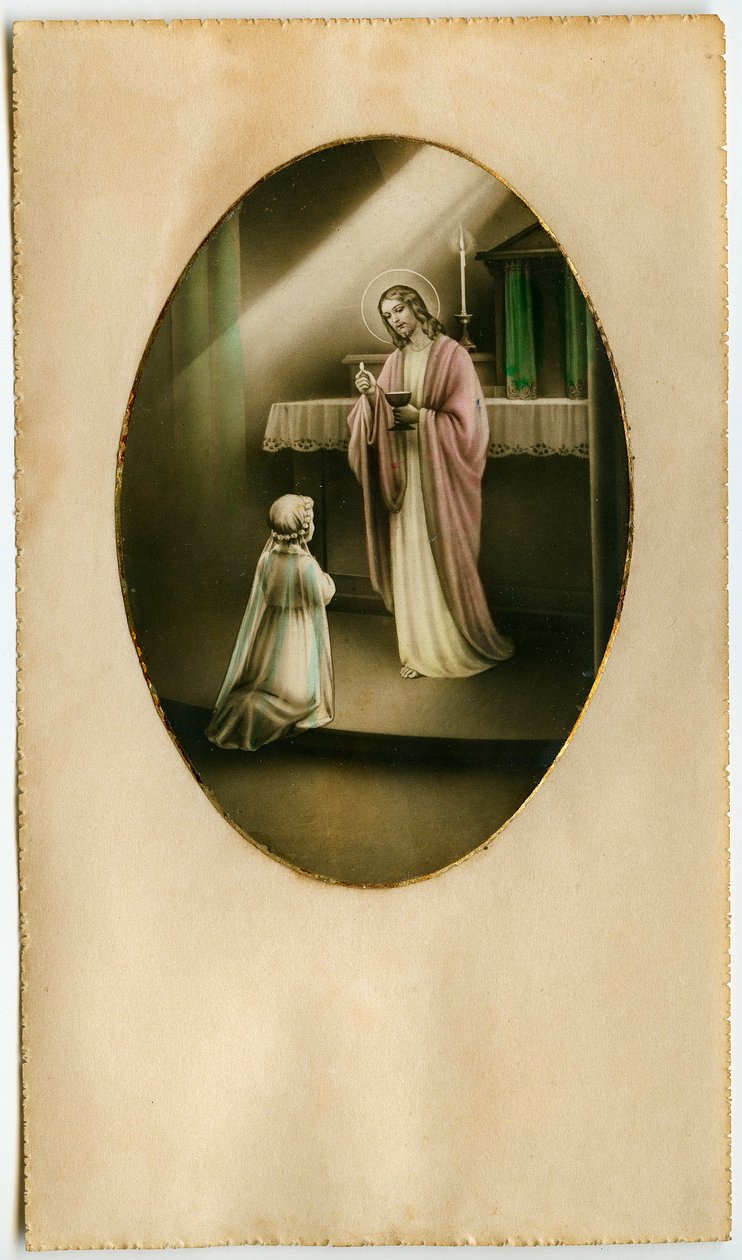 The Eucharist: A Child in Front of Jesus (engraving) by Anonymous Anonymous