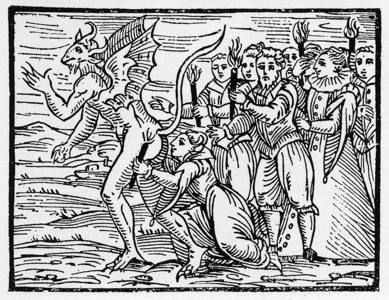 The Sabbath Ritual Kiss on the Buttocks of the Devil ('Compendium ...