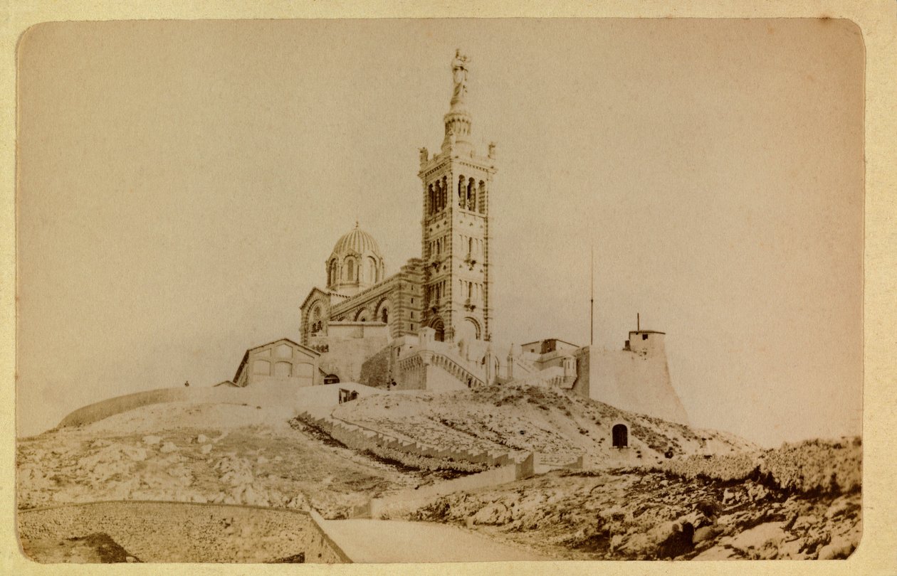The city of Marseille and its surroundings around 1885-1890: Notre Dame de la Garde by Anonymous Anonymous