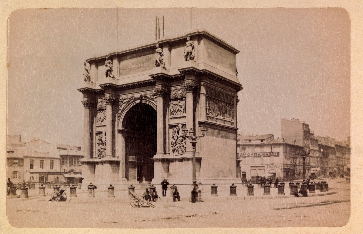 The city of Marseille and its surroundings around 1885-1890: The Arc de Triomphe - Private collection by Anonymous Anonymous