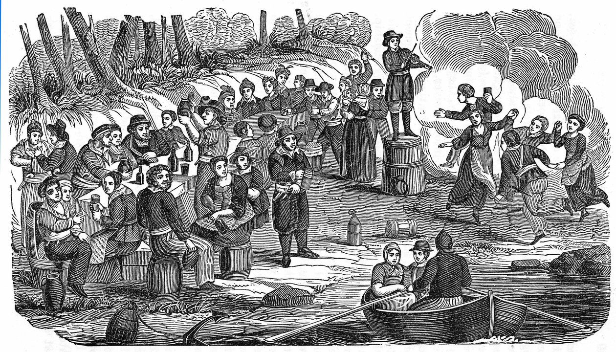 The Pirate Feast: the crew of Edward Teach, known as Blackbeard by Anonymous Anonymous