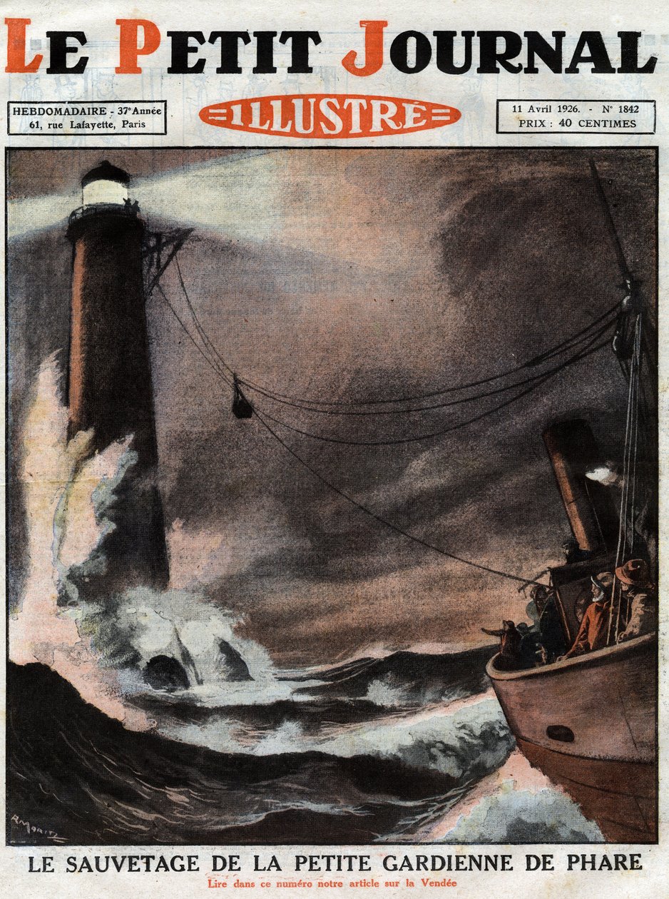The rescue of the little lighthouse keeper: the parents of a young girl ...