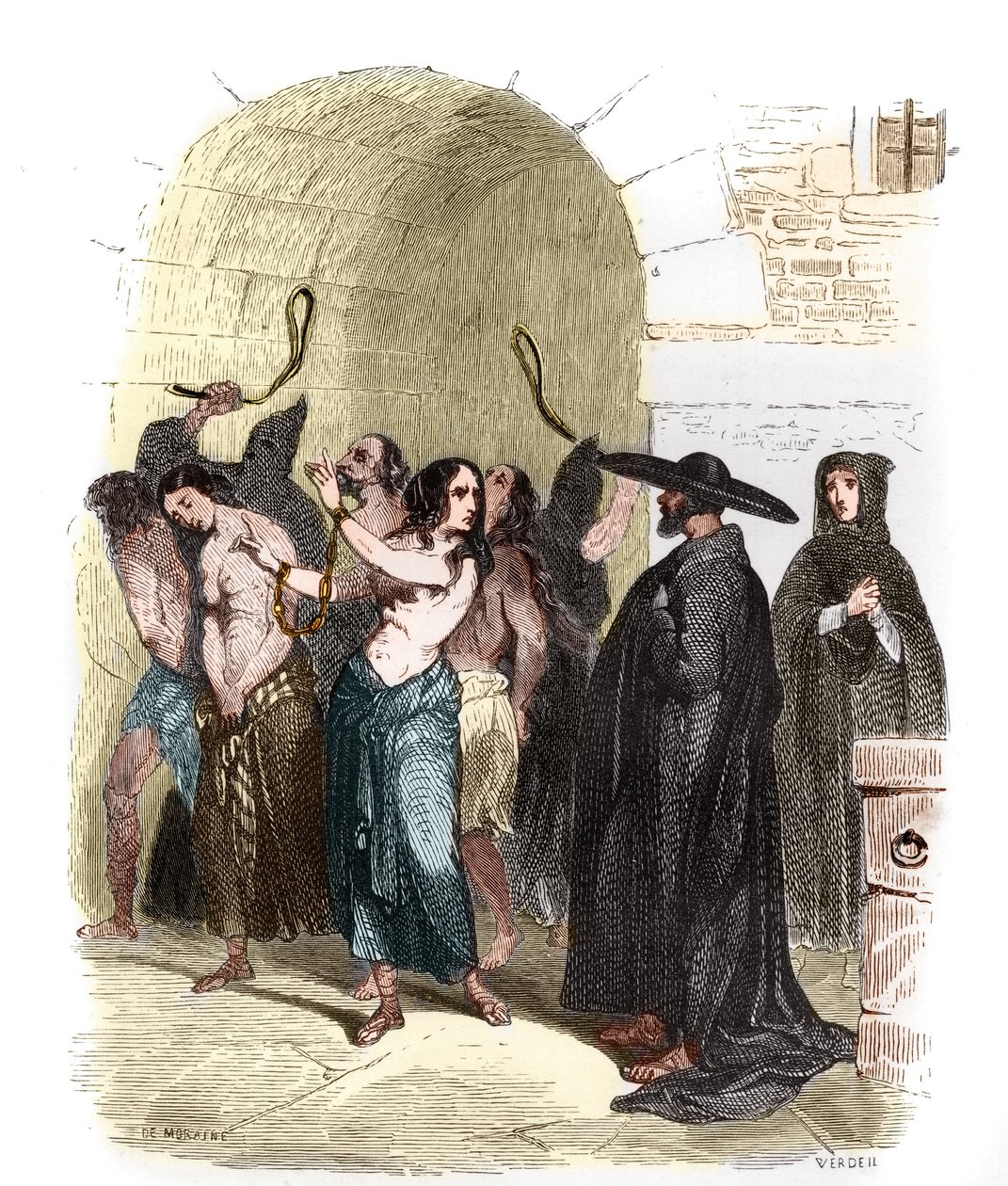 Torture during the Inquisition in Spain in the 16th century: women sentenced to the penalty of fustigation by Anonymous Anonymous