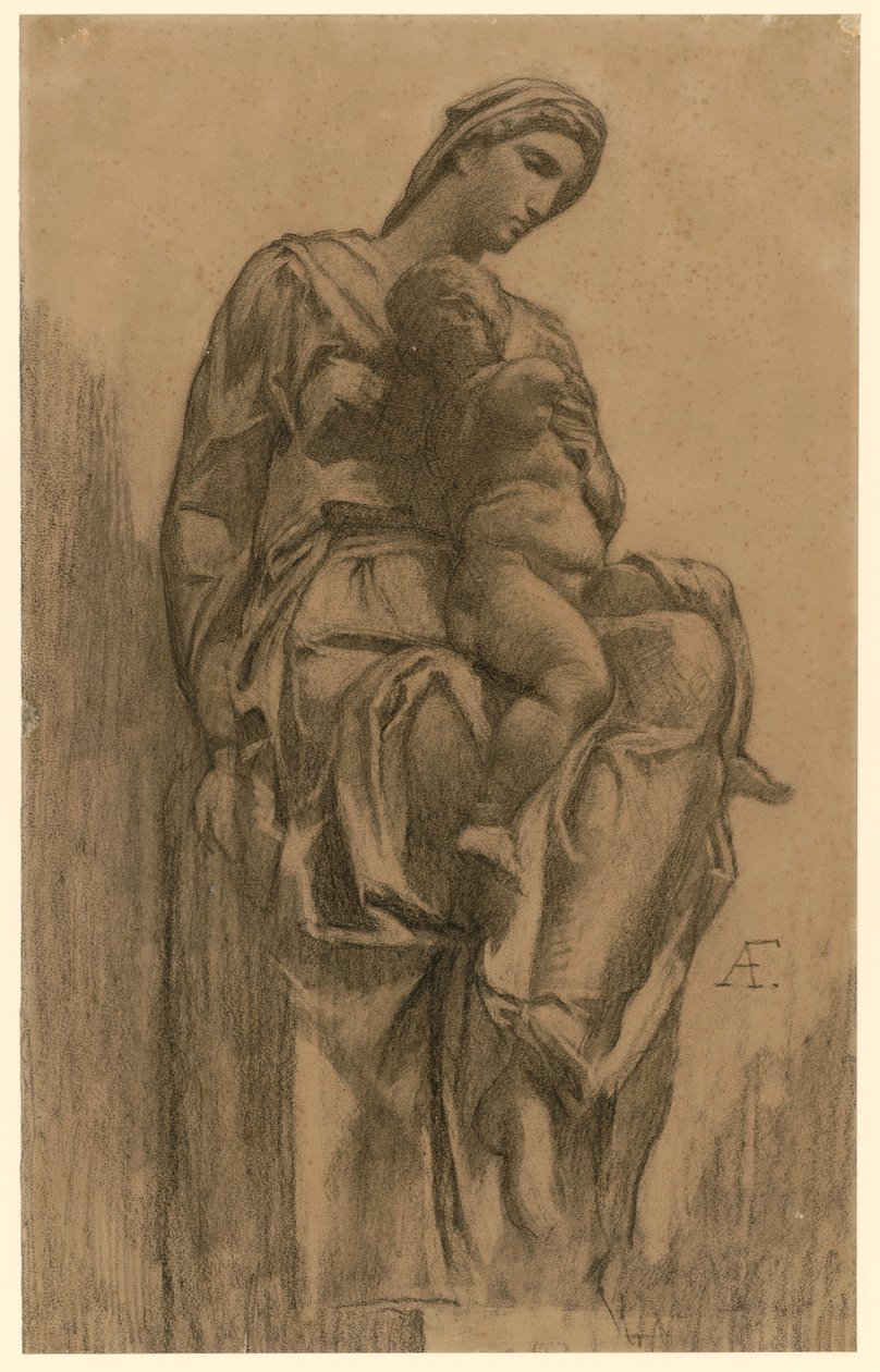 Madonna with Child (after Michelangelo) by Anselm Feuerbach