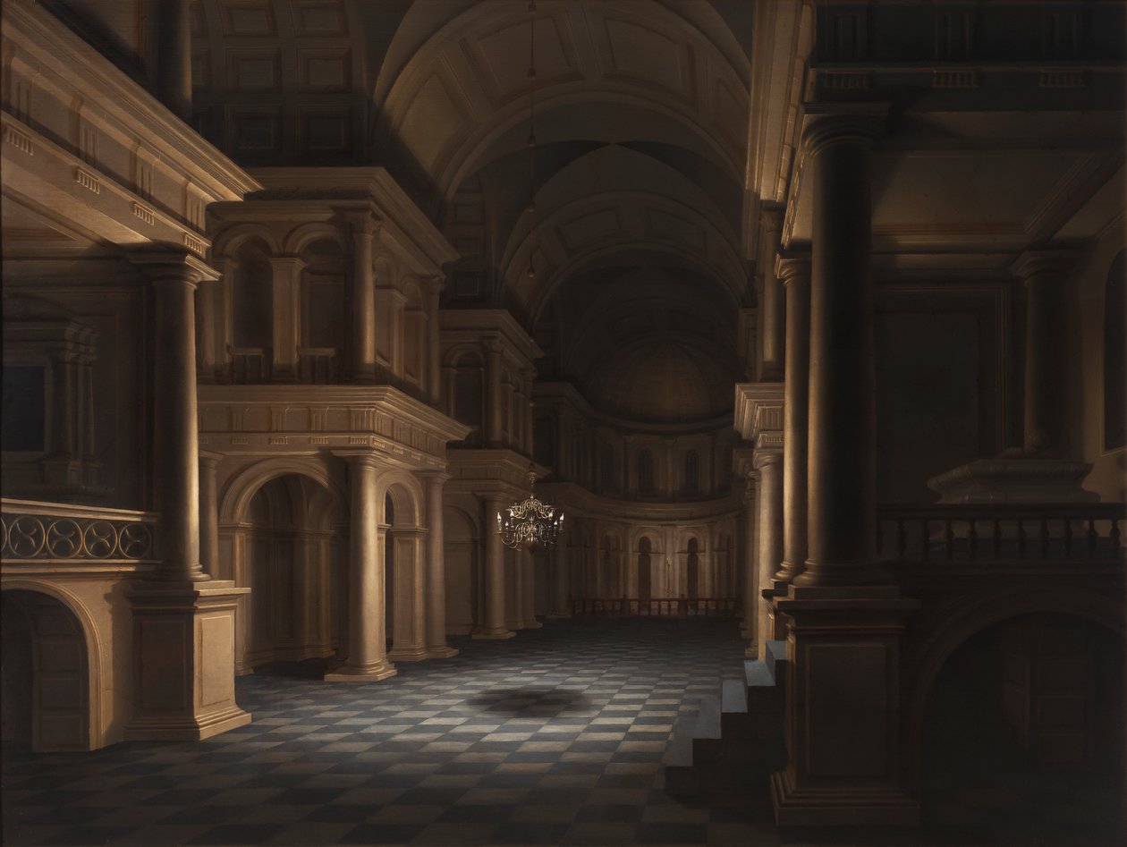 The Interior of a Church by Anthonie Delorme