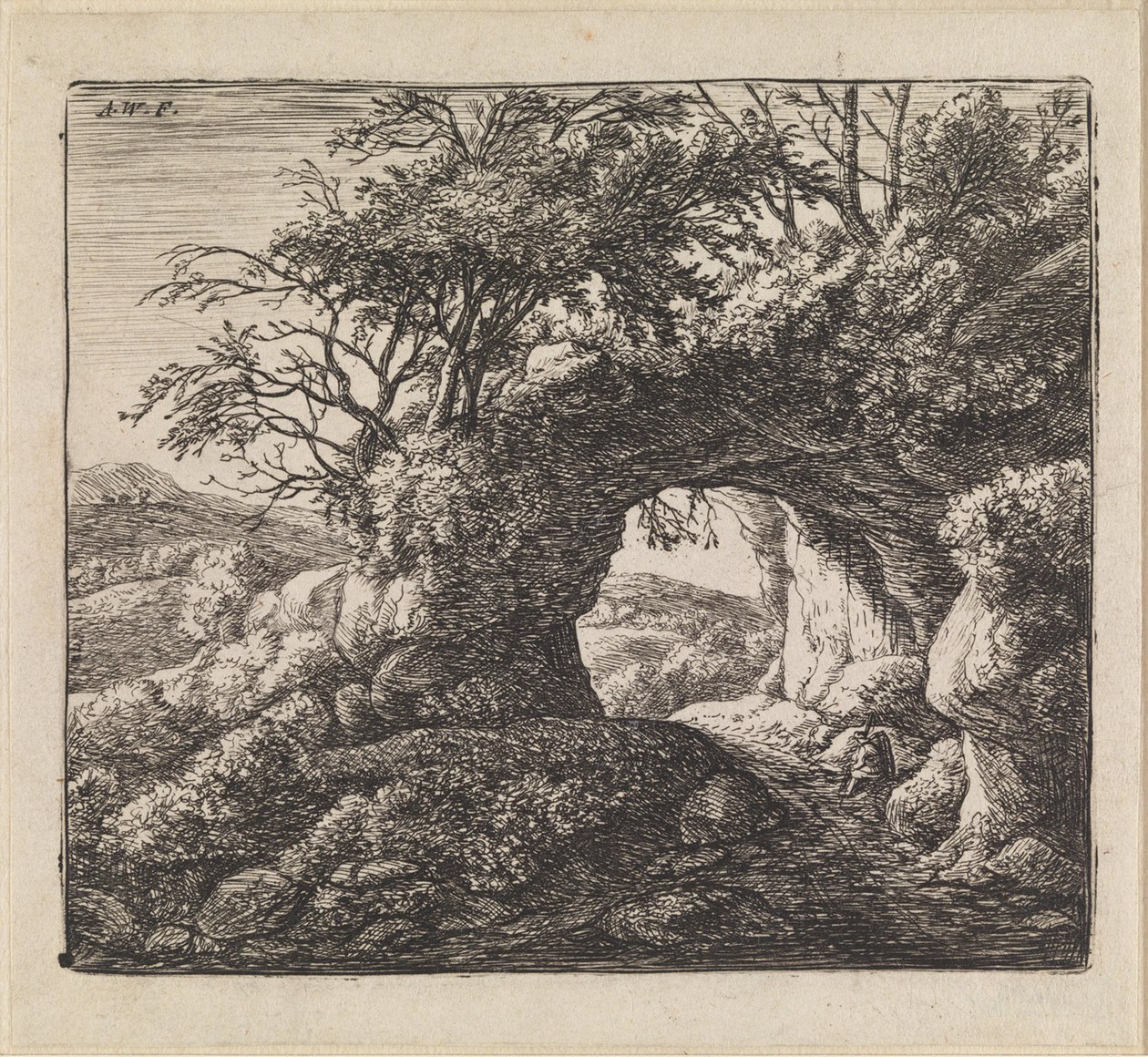 Landscape with Path by Anthonie Waterloo