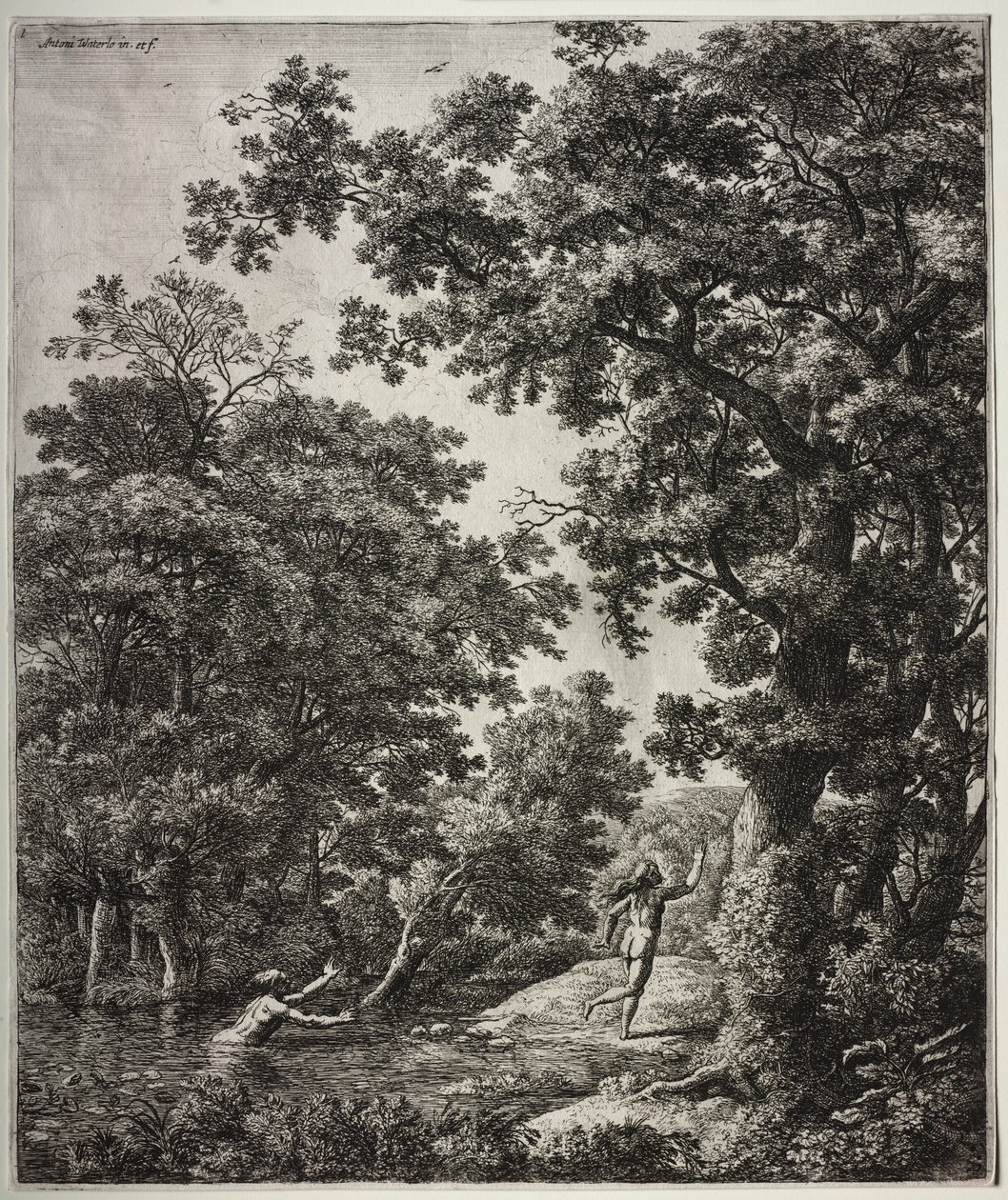 Six large upright landscapes with scenes from Ovid