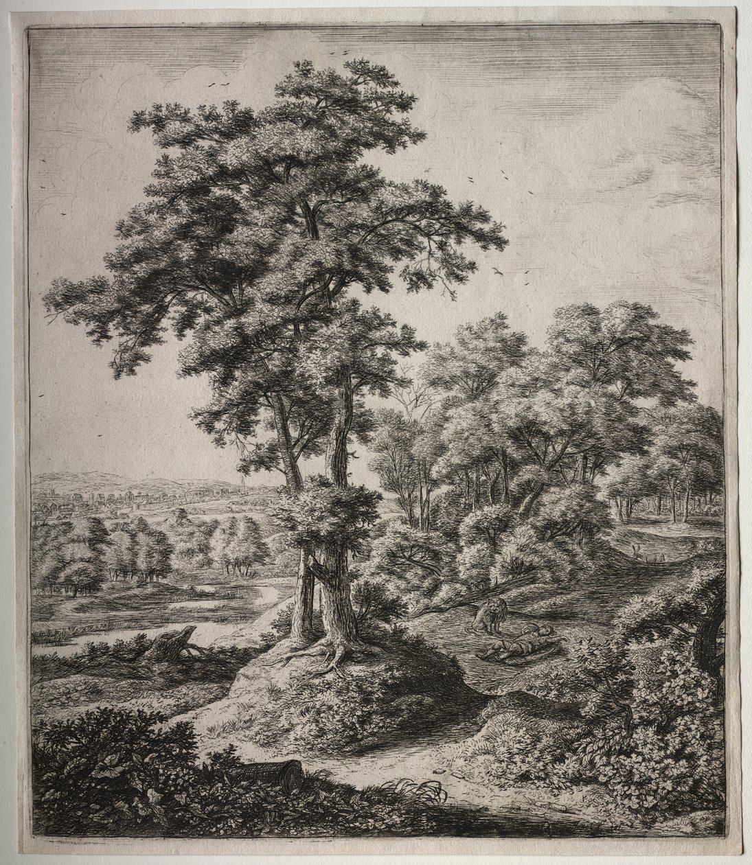 Six Large Upright Landscapes with Scenes from the Old Testament: The Unfaithful Prophet of Judah by Anthonie Waterloo